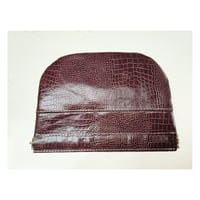 Image 3 of Snake Flat Leather Pouch Clutch
