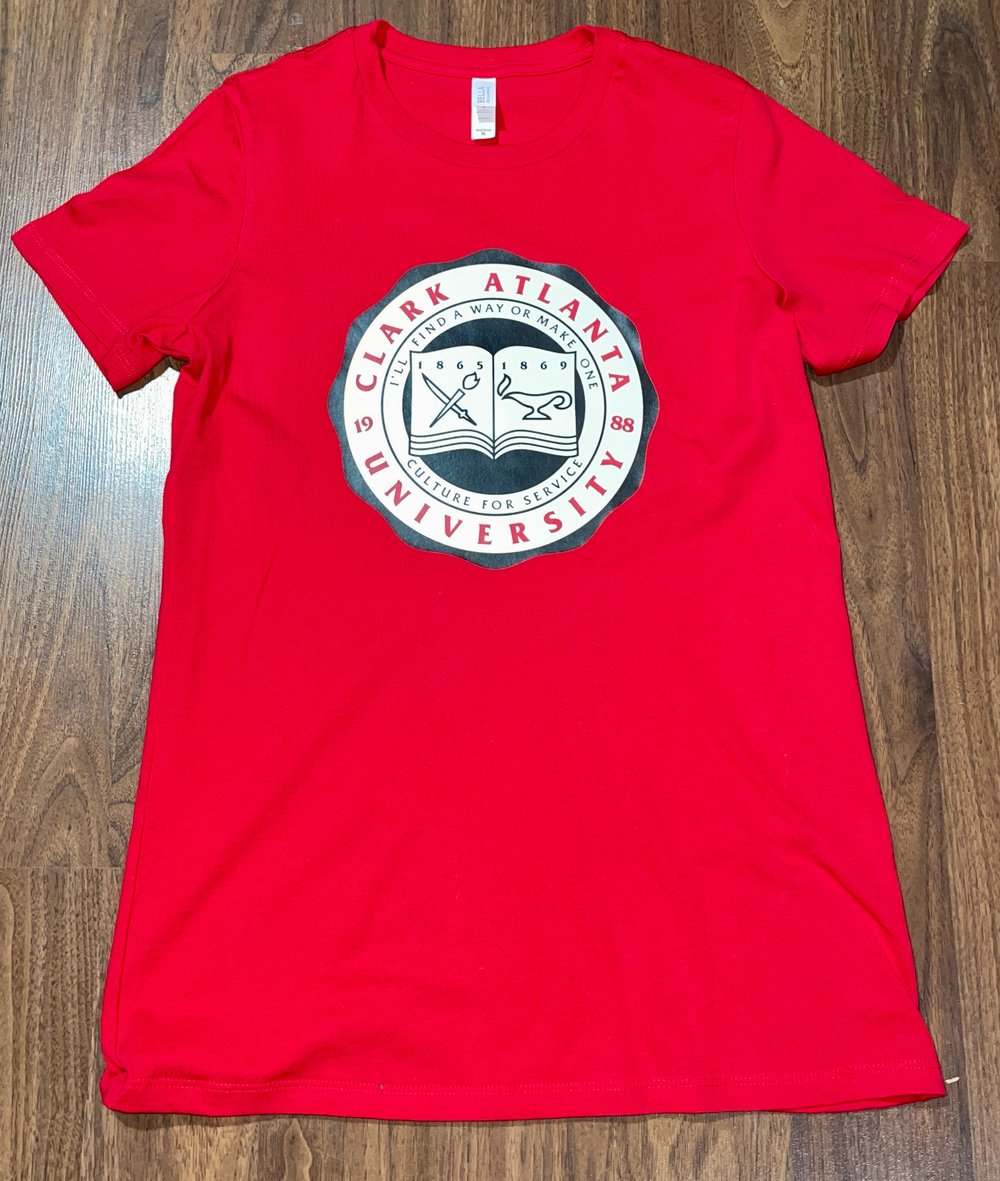 Clark Atlanta University Crest Ladies Slim Fit Tee