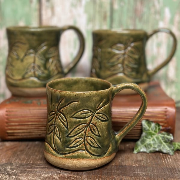 Image of PRE ORDER Shire inspired leaf ceramic mug