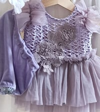 Image 2 of Sitter baby girl set for photoshoots | size 9-12 months | lilac