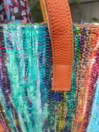 Image 6 of Frill Sari shoulder bag - leather straps