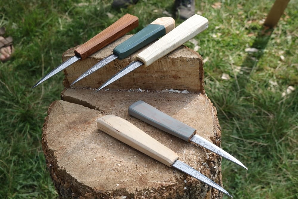 Image of 1 day handle making for slöjd knives -at Ellekers Wood