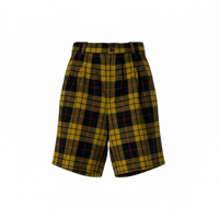 Image 2 of Vintage Plaid Wool Bermuda Shorts