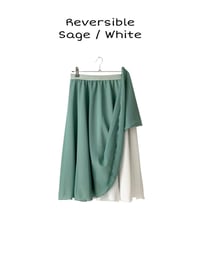 Image 1 of Reversible chiffon Double layer Rehearsal skirt ( Half circle skirt 180 degree)