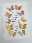 January 27th - Butterfly Quote Art - keep people in your life