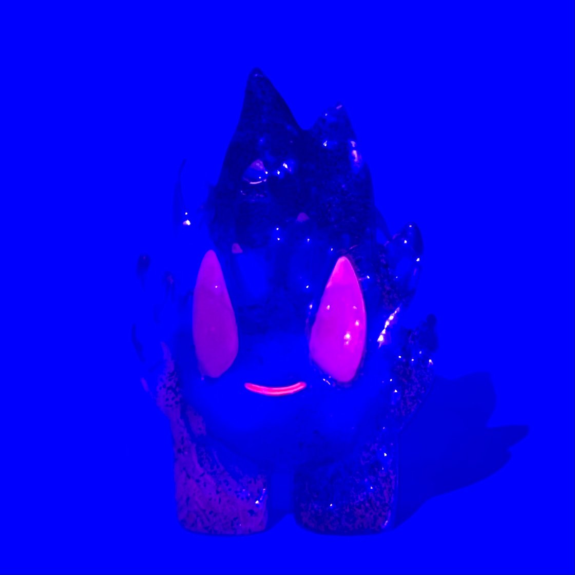 Image of 1-Off Pink Eyed Pink Glitter Test Pull Spark
