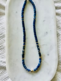 Image 4 of  *new* SODALITE + PYRITE necklace