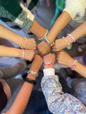 Boho friendship bracelet - tweens and teens holiday activity 