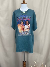 Image 1 of OUTKAST teal boyfriend hip hop rocker tee