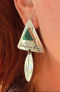 Image 2 of Harold Joe Variscite earrings 