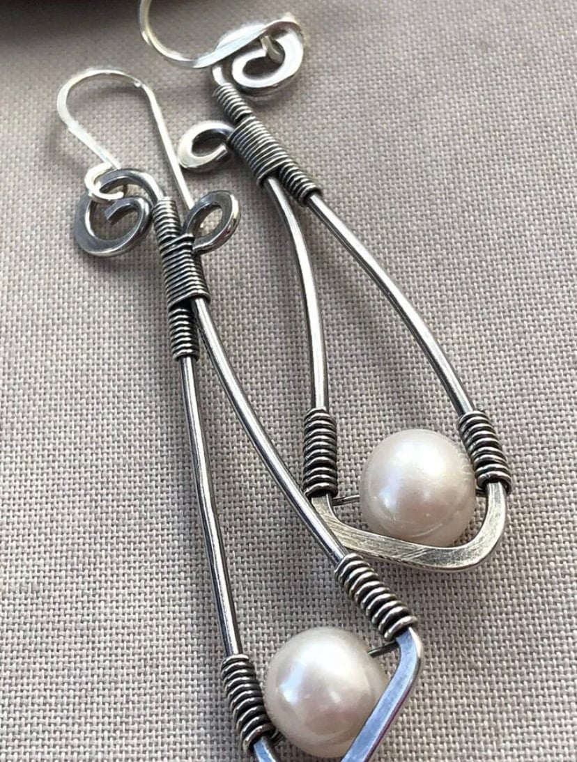 Image of “Pearly Drop Earrings”