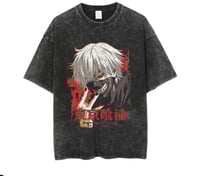Tokyo Ghoul washed oversized t-shirt Ken Kaneki mask 