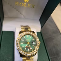 Image 1 of *Exclusive* 💰 Money Green 💰 Big Face Luxury Watch