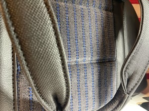 Image of Corrado blue dot duffle 