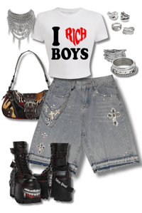 Image 2 of Saint Tropez Embellished Bermudas 