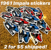 1961 Impala Stickers