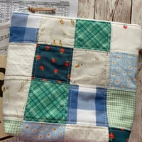 Image 3 of "Darling Ducks” Medium Patchwork Zipper Bag