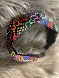 Image 3 of Rainbow Designer Inspired Headband