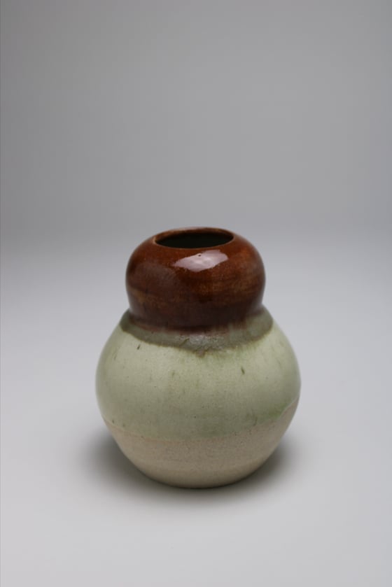 Image of SMALL - Bubble Vase (Brown & Green)