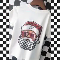 Image 6 of T-SHIRT: Checkerboard Santa