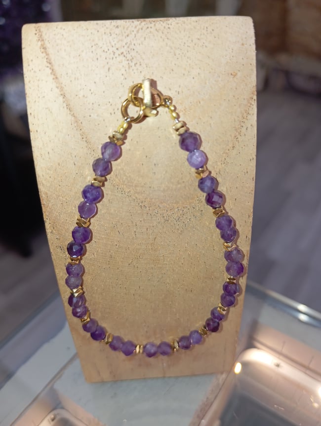 Bracelet améthyste 3