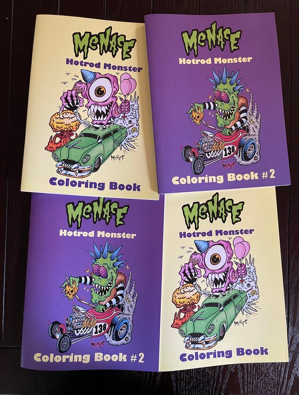 Image of Hotrod Monster Coloring Pack