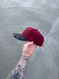 Image 3 of  STEALTH BRIM RED ON RED ASTROS CUSTOM FITTED CAPS 