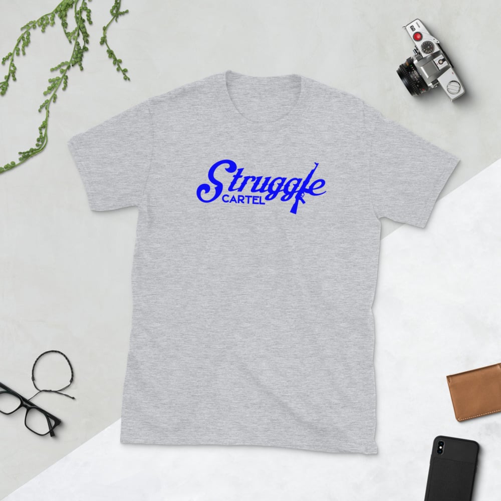 Struggle Cartel blue writing Short-Sleeve