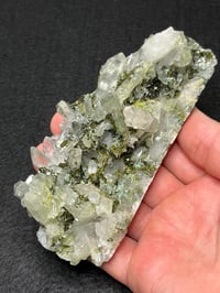 Image 3 of Epidote On Quartz Crystal Specimen #2529