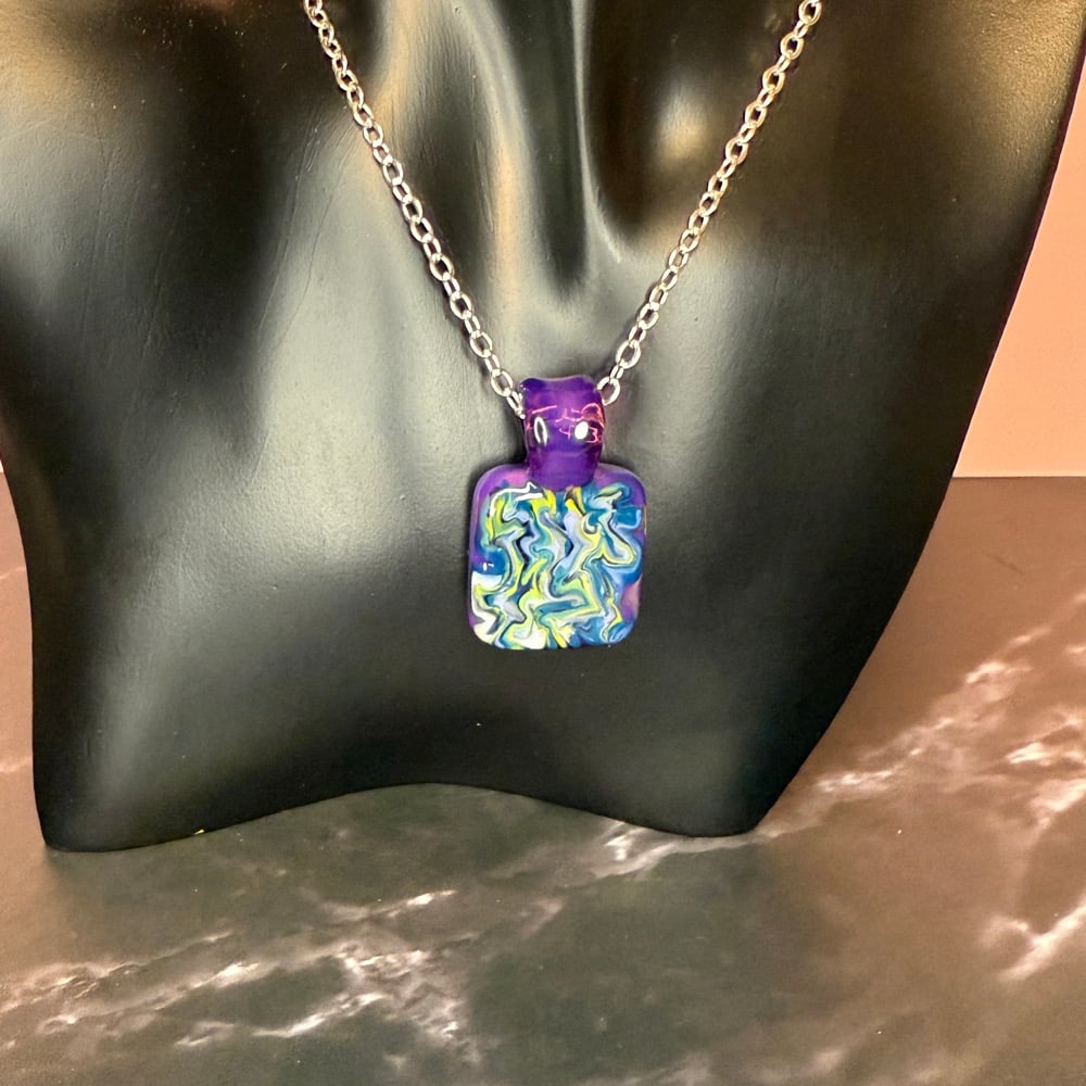 Image of Abstract Marbled Pendants