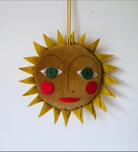 Image 1 of Gold Hanging Sun Charm 1