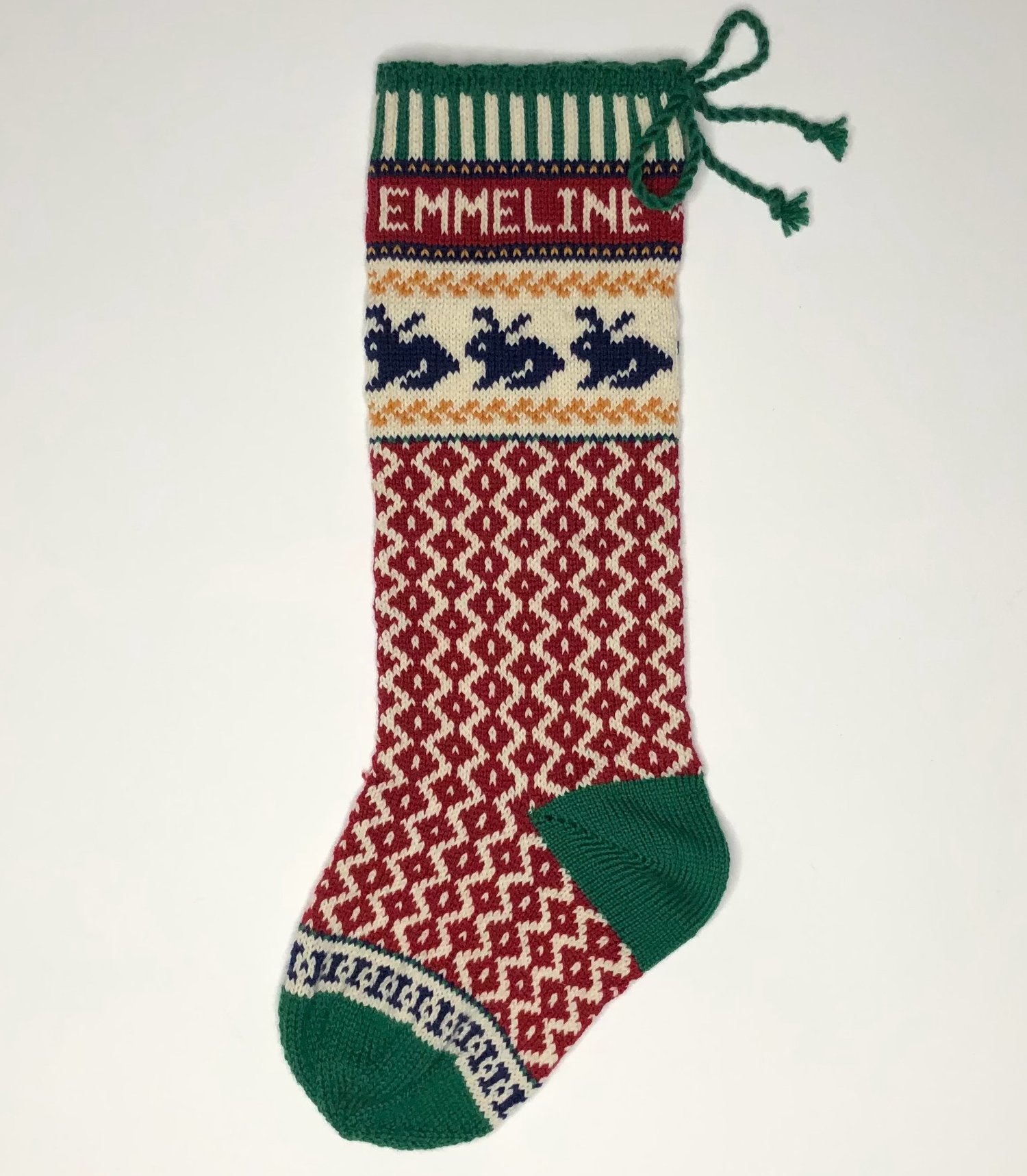 Image of Bunny Christmas Stocking 