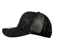 Image 2 of USA Flag - Black Camo / Black Mesh Snapback