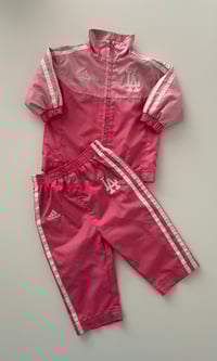 Image 1 of rare vintage pink dodgers tracksuit 