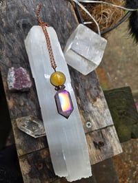 Image 1 of Electroformed crystal ball necklace 04