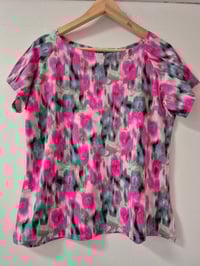 Kylie Jane tshirt-water colour floral pinks