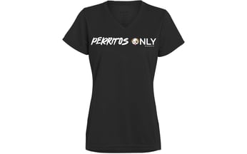Woman's Perritos Only V-Necks - Black (ships 7-10 days) *FREE SHIPPING*