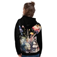 Image 4 of Colorful Neon Mushroom Watercolor Mycology Unisex Hoodie