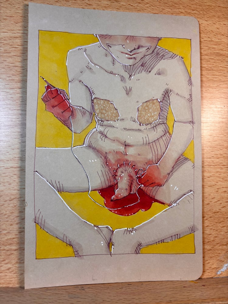 Image of I’m Finally a Boy 5.5x8.5 original illustration