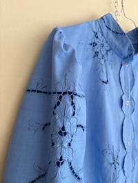 Image 5 of Blue puff sleeve (L)