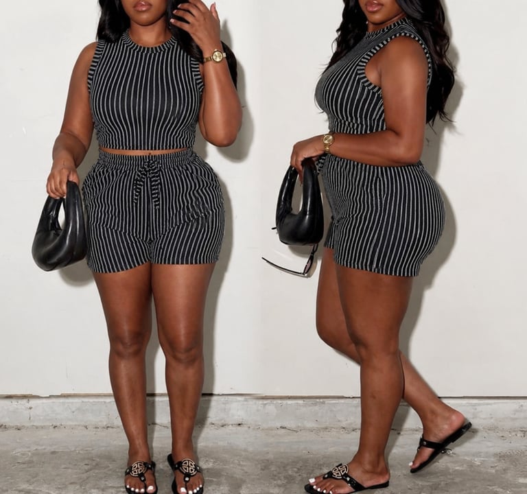 The Perfect Stripe Set ✨GREAT STRETCH✨SMALL & MED