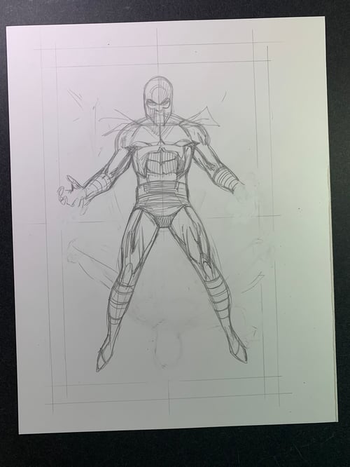 Image of JEAN GREY #1 page 08 original art (unfinished B)