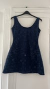 The Midnight Dress Velvet Navy Embellished Tulle Dress