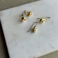 Image 1 of #16 Big Dimple with Pearl Studs ( Silver & Gold)