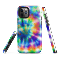 Image 4 of Tie Dye - Tough iPhone case Rainbow