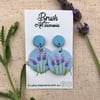 Blue Lavender Earrings