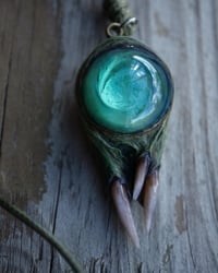 Image 10 of Teal Blue Snaggletooth Pendant