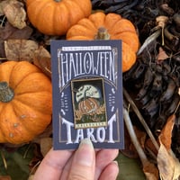 Image 4 of Halloween Tarot Glow-in-the-Dark Pin Badge