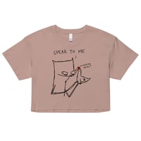 Image 8 of Women’s crop top speak to me 