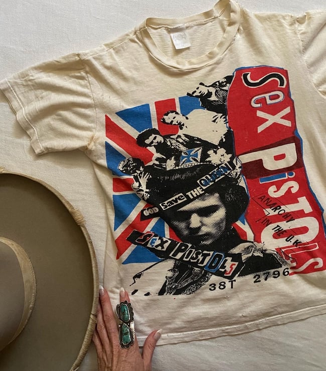 late 70s Sex Pistols rare tee with boy london label